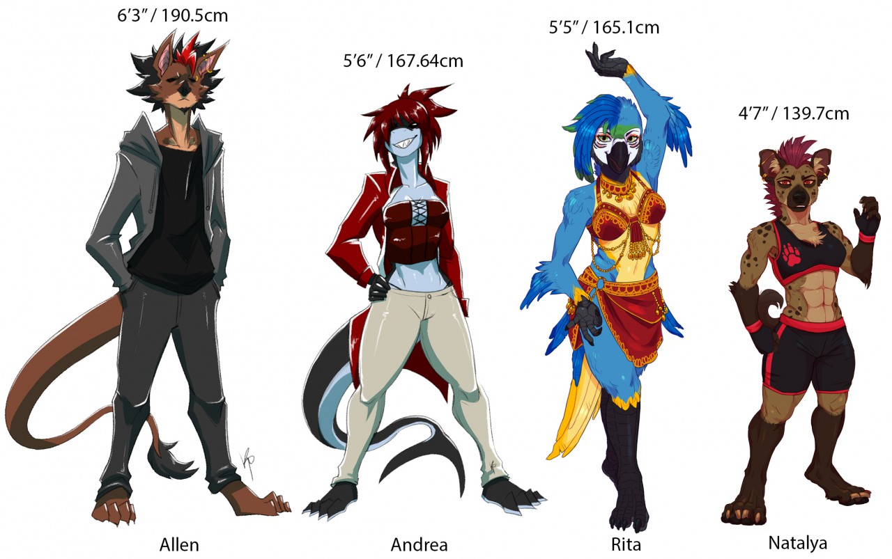 Height Comparison Chart By Allenr Fur Affinity Dot Net