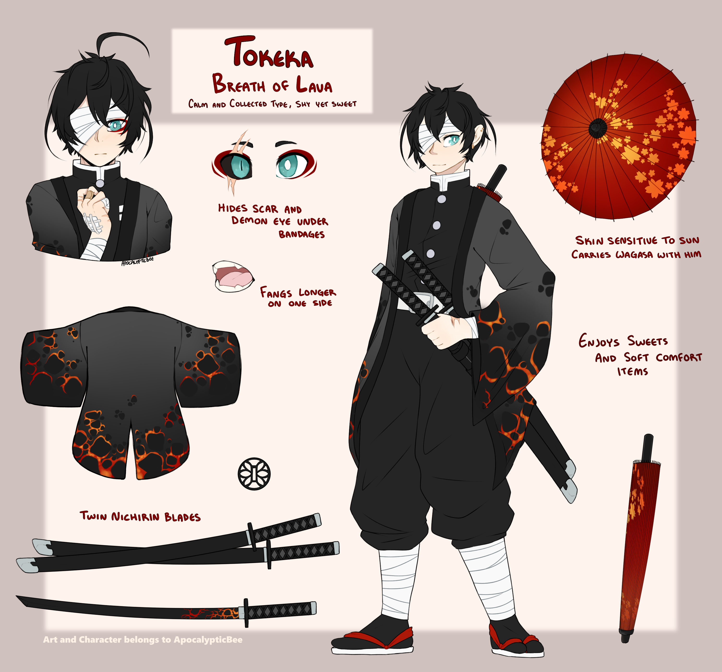 Demon Slayer OC - Toketa by ApocalypticBee -- Fur Affinity ... from d.facdn...