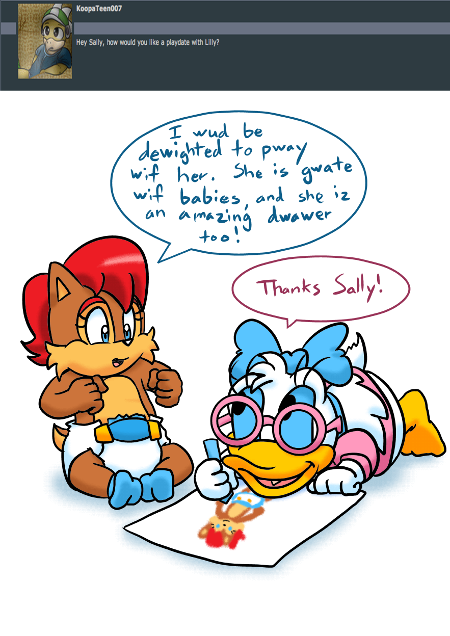 Ask Baby Sally Q#1 by ArtieCanvas -- Fur Affinity dot net