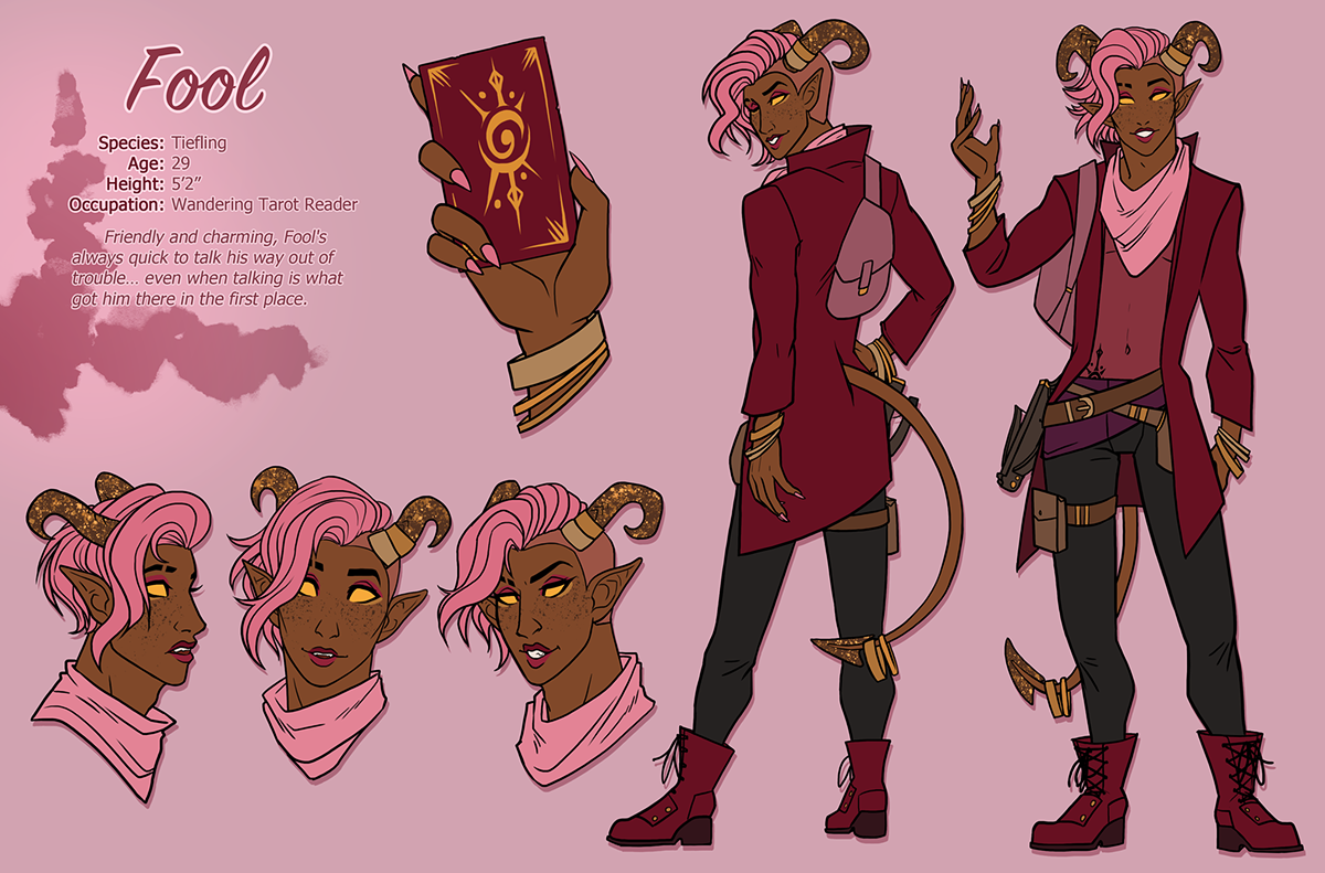 Tiefling Horns Drawing Reference