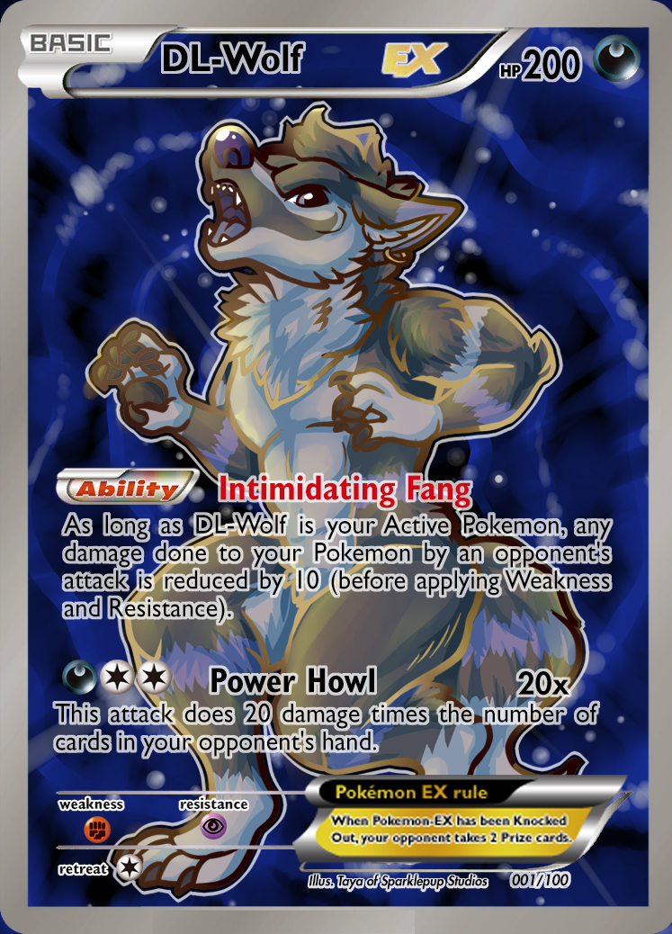 Dl Wolf Ex Pokemon Tcg Card Tayalu Commission By Dl2288