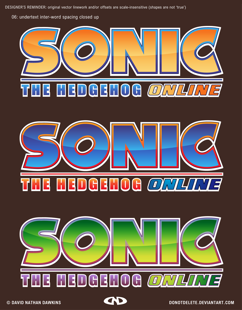 Sonic The Hedgehog Online Logo Final Versions B By Donotdelete