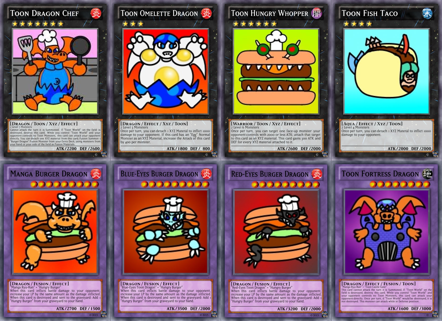 Yu Gi Oh Cards Toon Burger Dragons By Ephraim225 Fur Affinity