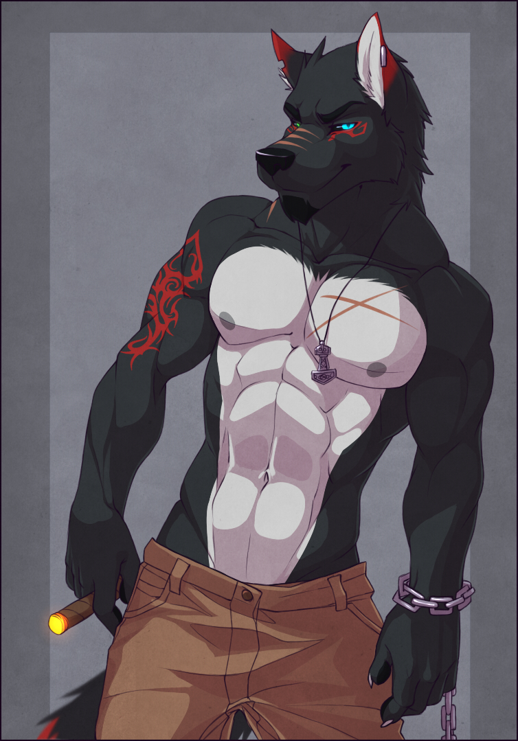 Masculine/Male 35 Years Dire Wolf Heterosexual Location: Entrance of Town M...