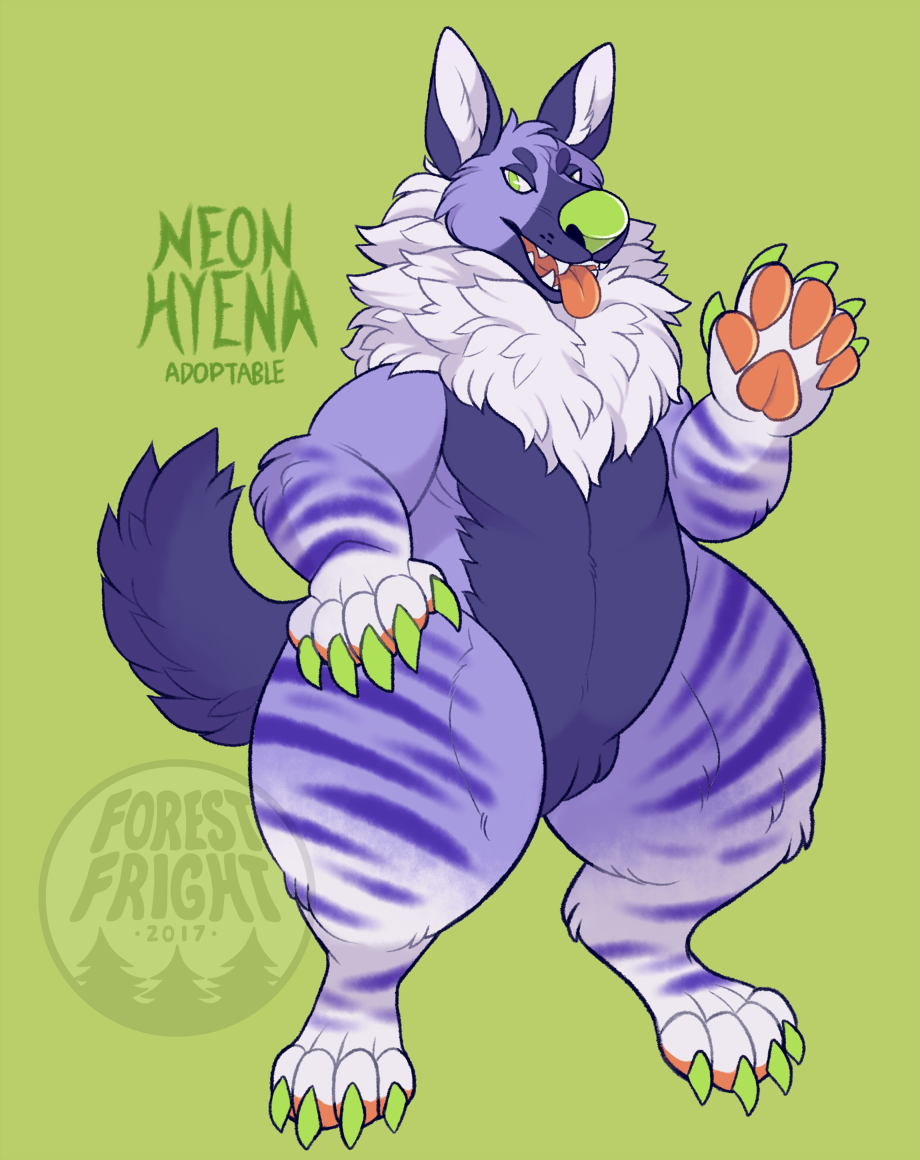 Adopt Neon Hyena Closed By Forestfright Fur Affinity Dot Net