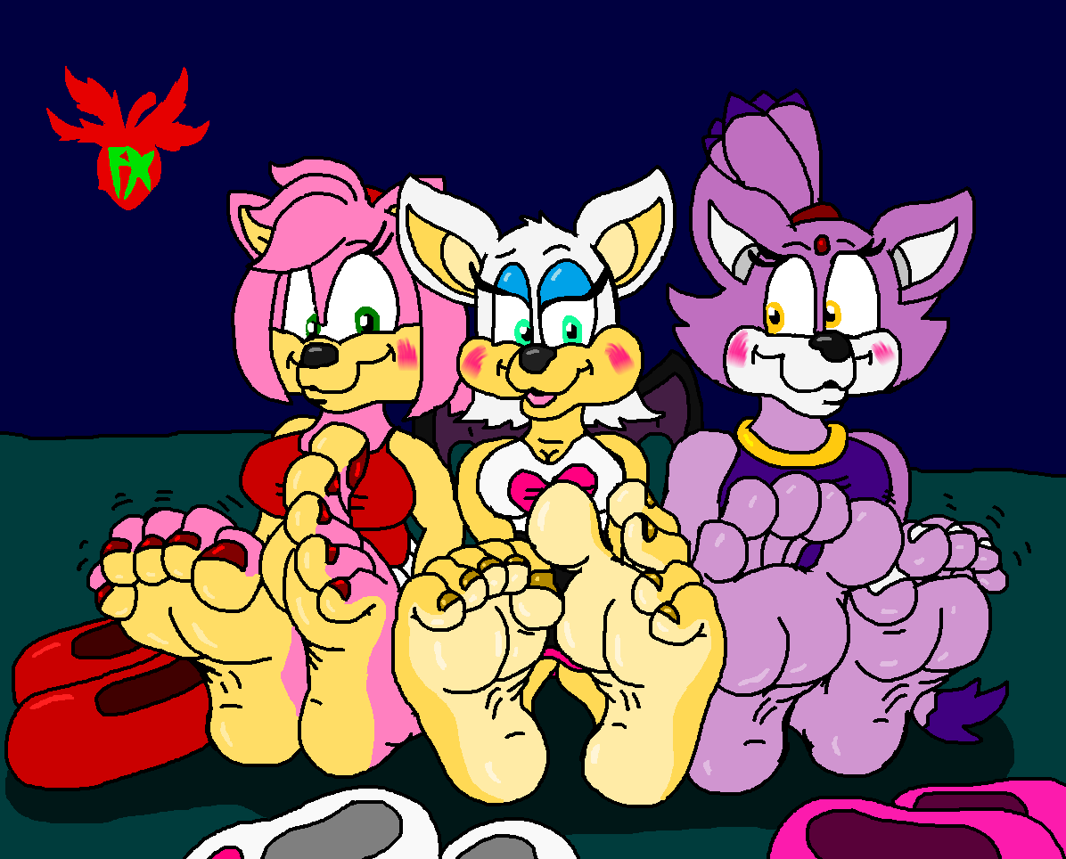 Sonic girls airing out by fruitgems -- Fur Affinity dot net from d.facdn.ne...