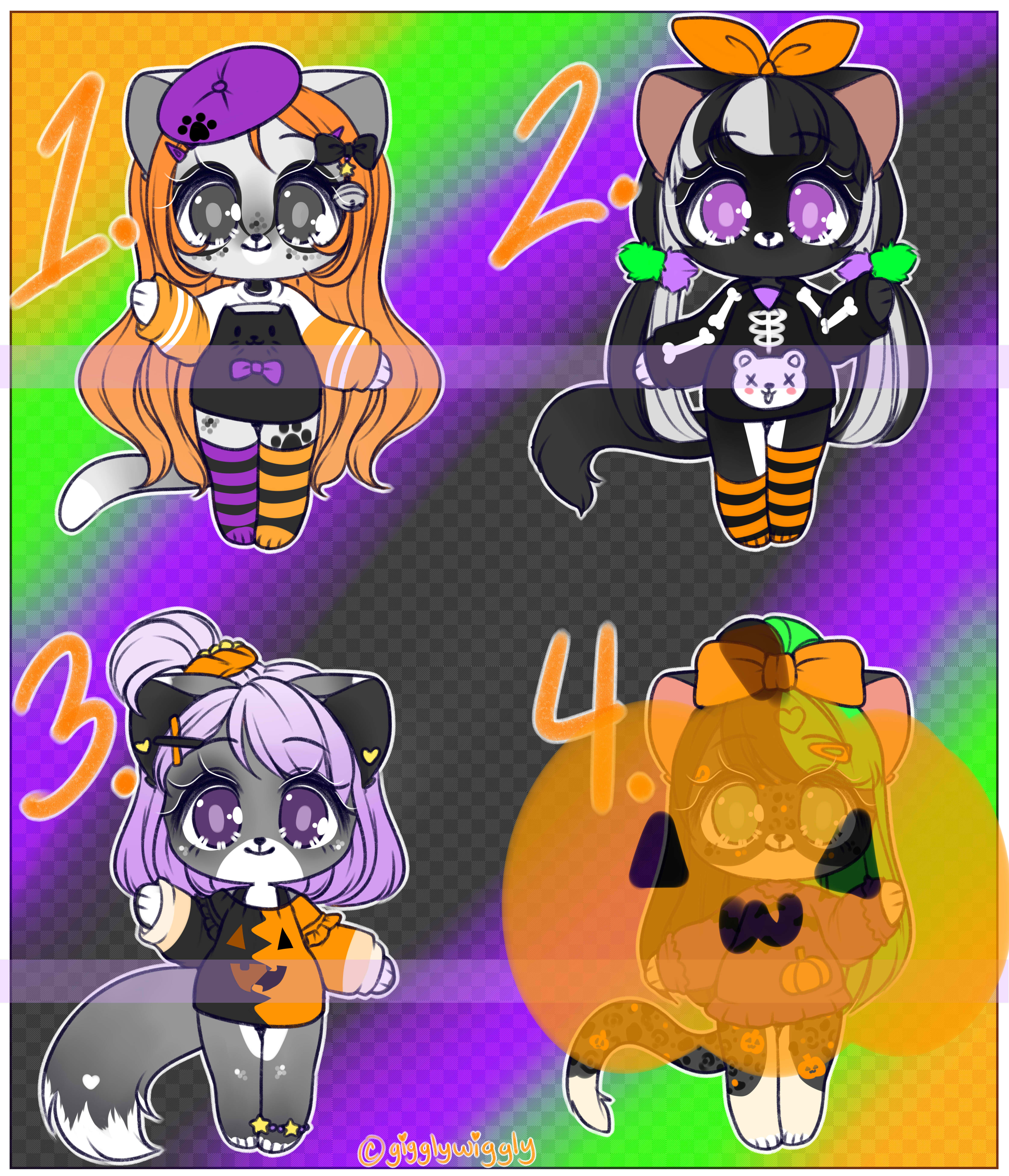 Neon Halloween Sweater Adoptables 20 3 4 Open Sale By