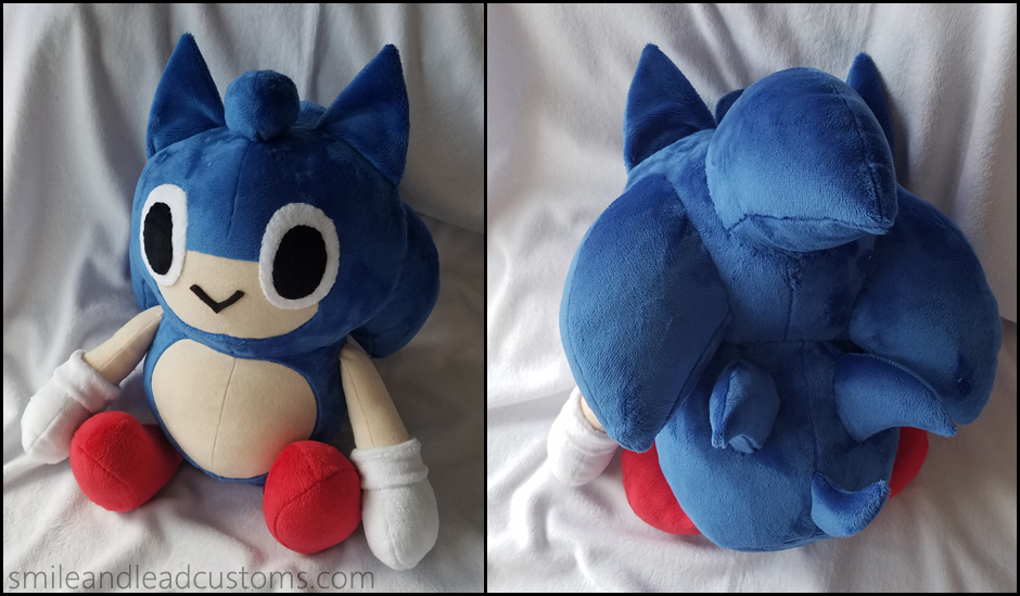Chao Style Sonic Plushie by HeatherMassacre Fur