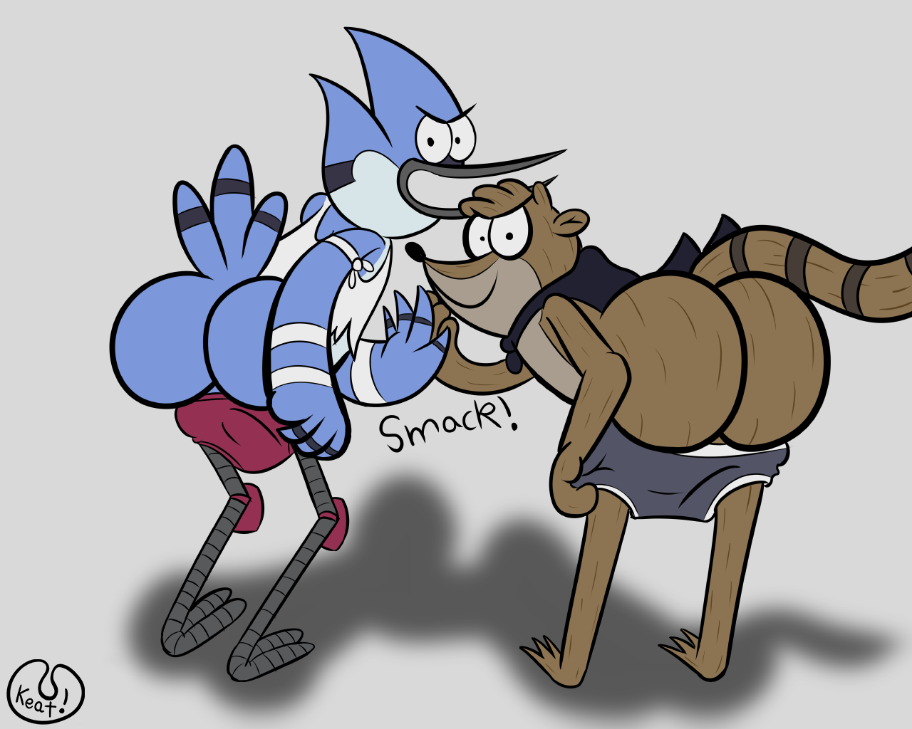 Mordecai And Rigby Mooning By Keatonkitsune Fur Affinity 