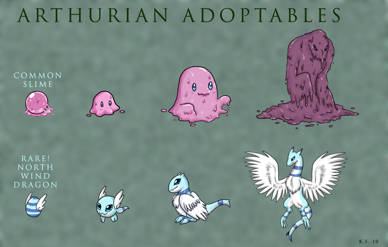 Arthurian Adopts Slime And North Wind Dragon Spoiler Sheet By Kitsunequeen Fur Affinity Dot Net