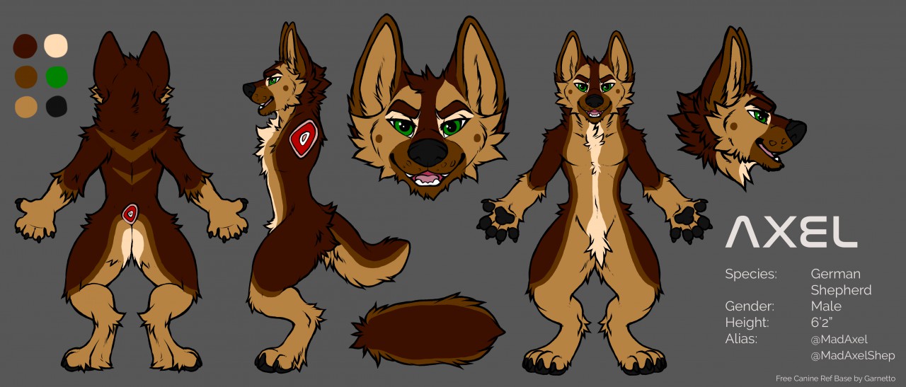 Axel Ref Sheet By Madaxel Fur Affinity Dot Net Similar with german shepherd silhouette png