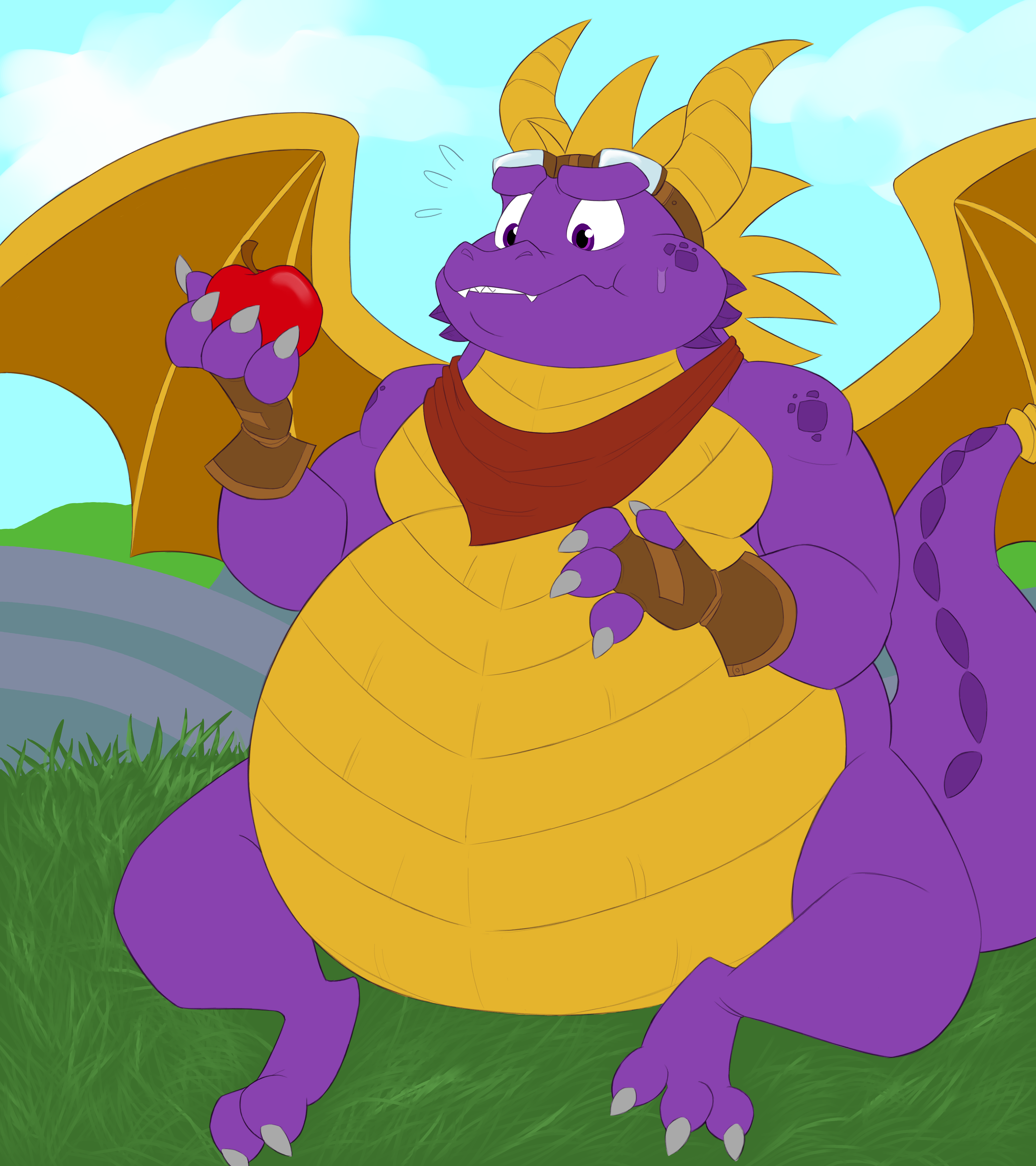 Spyro The Fat Dragon By Mehjira Fur Affinity Dot Net.