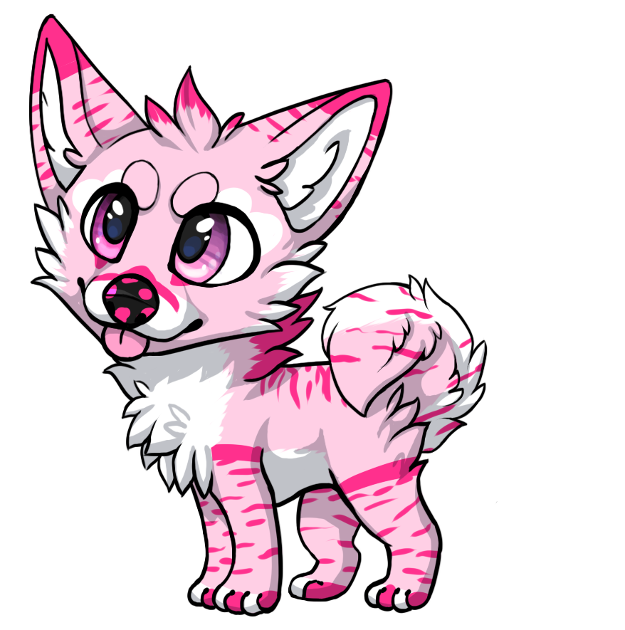 Pink Wave Shiba Inu By Neon Glow Husky Fur Affinity Dot Net