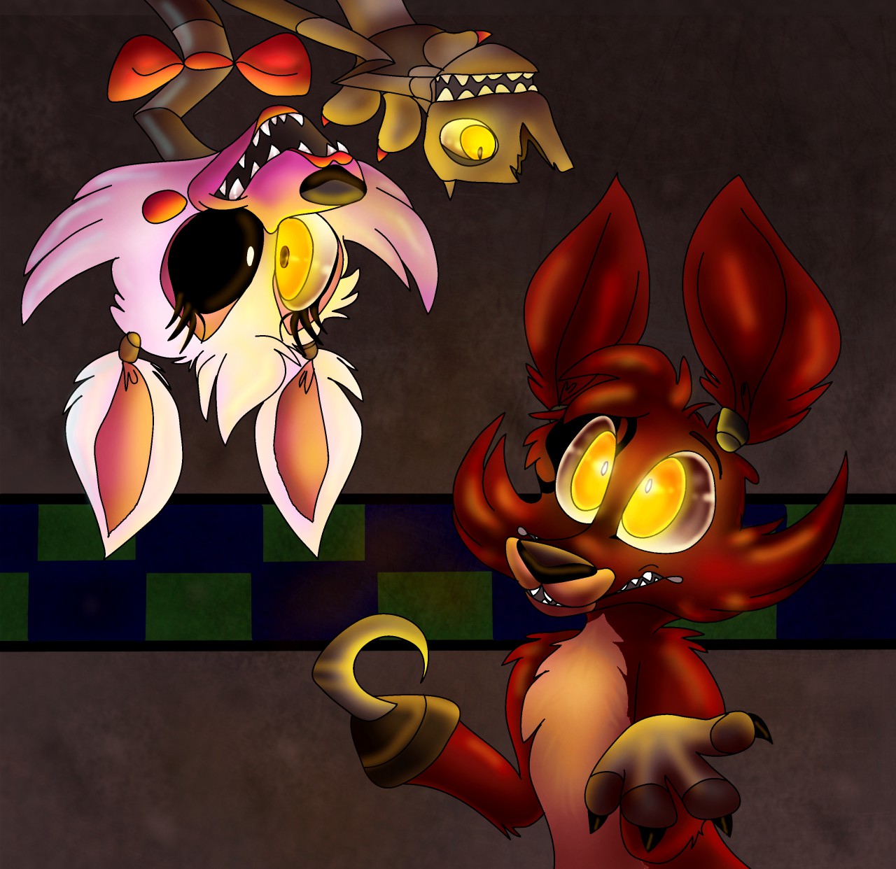 Foxy And Mangle By Plaguedogs123 Fur Affinity Dot Net