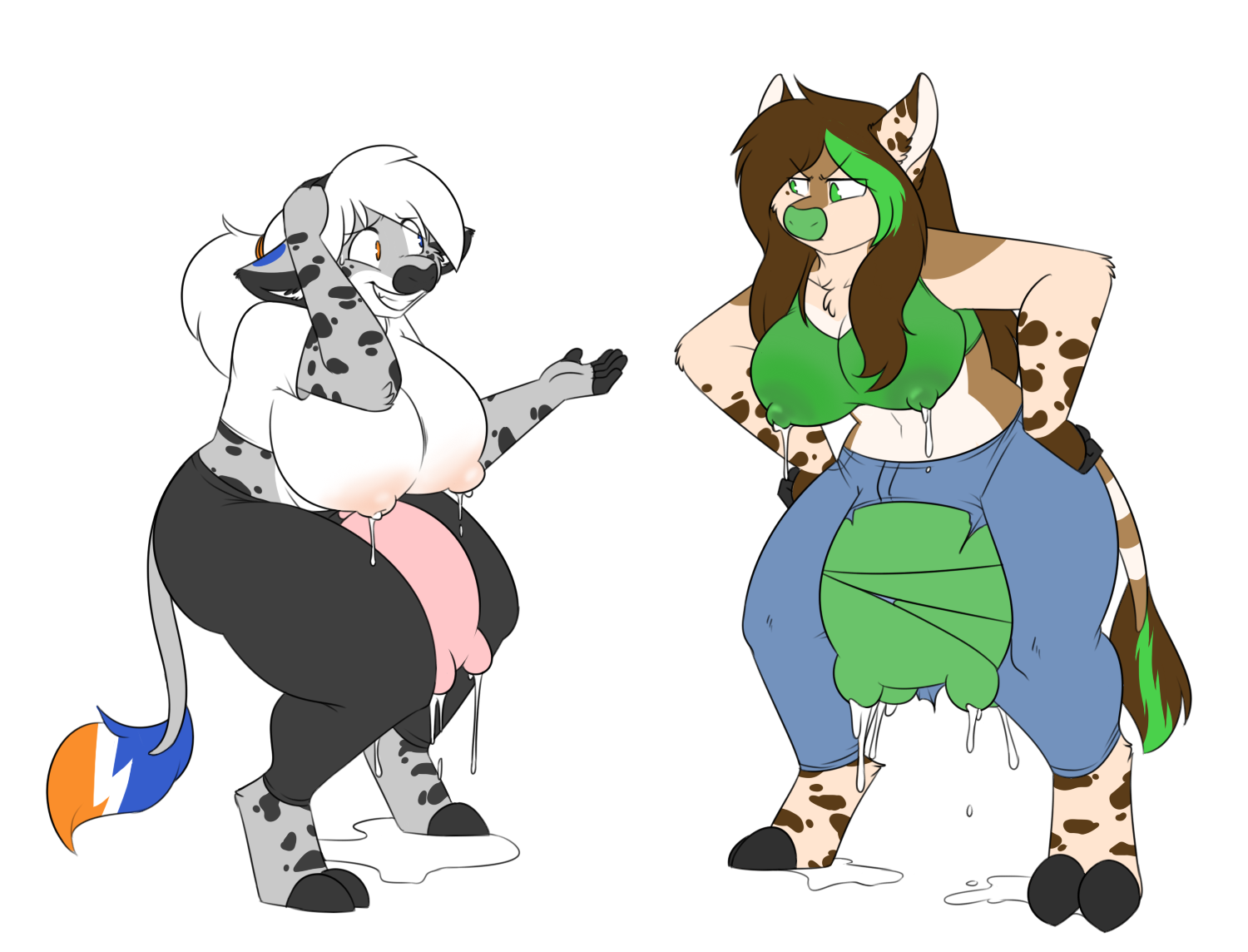I Wanna Be A Cow Girl Human To Anthro TF/TG M F.