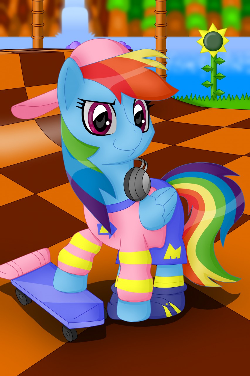 Rainbow Dash In Sonic S Favorite Clothes By Sergeant16bit Fur