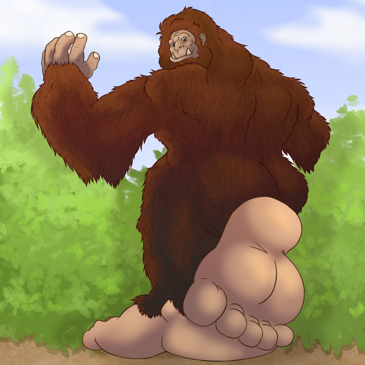 Big Bigfoot -GNP- by ShiroBear -- Fur Affinity dot net.