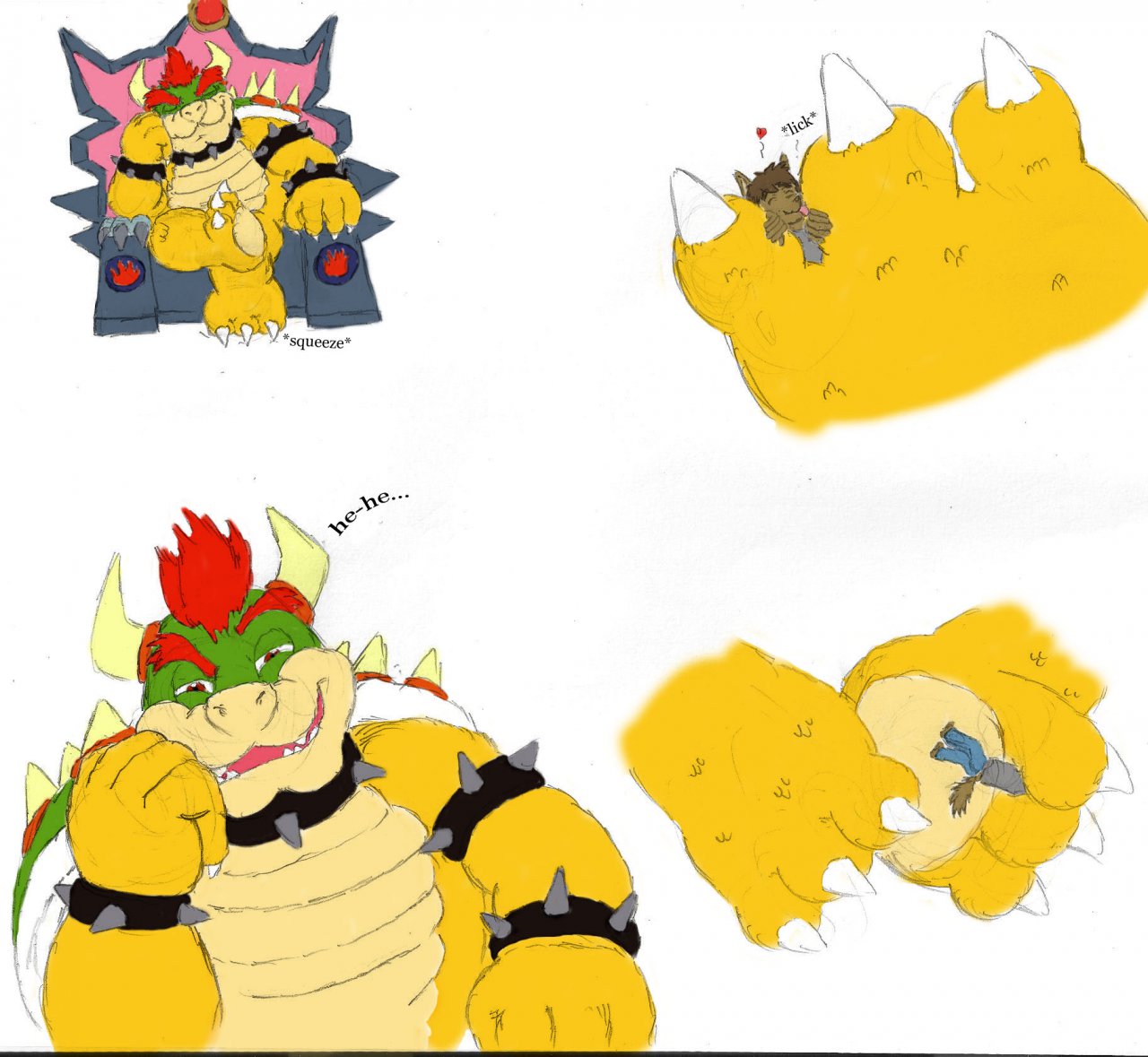 In Mercy Of Bowsers Feet Part 1 By Shiron66 Fur Affinity Dot Net.