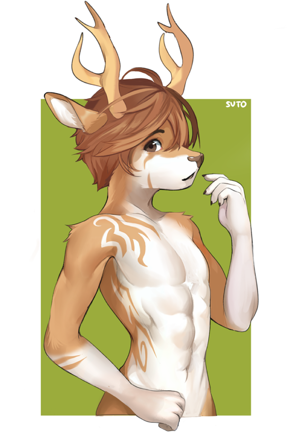 Name: Solio Age: 19 Gender: male Species: deer Sexuality: gay.