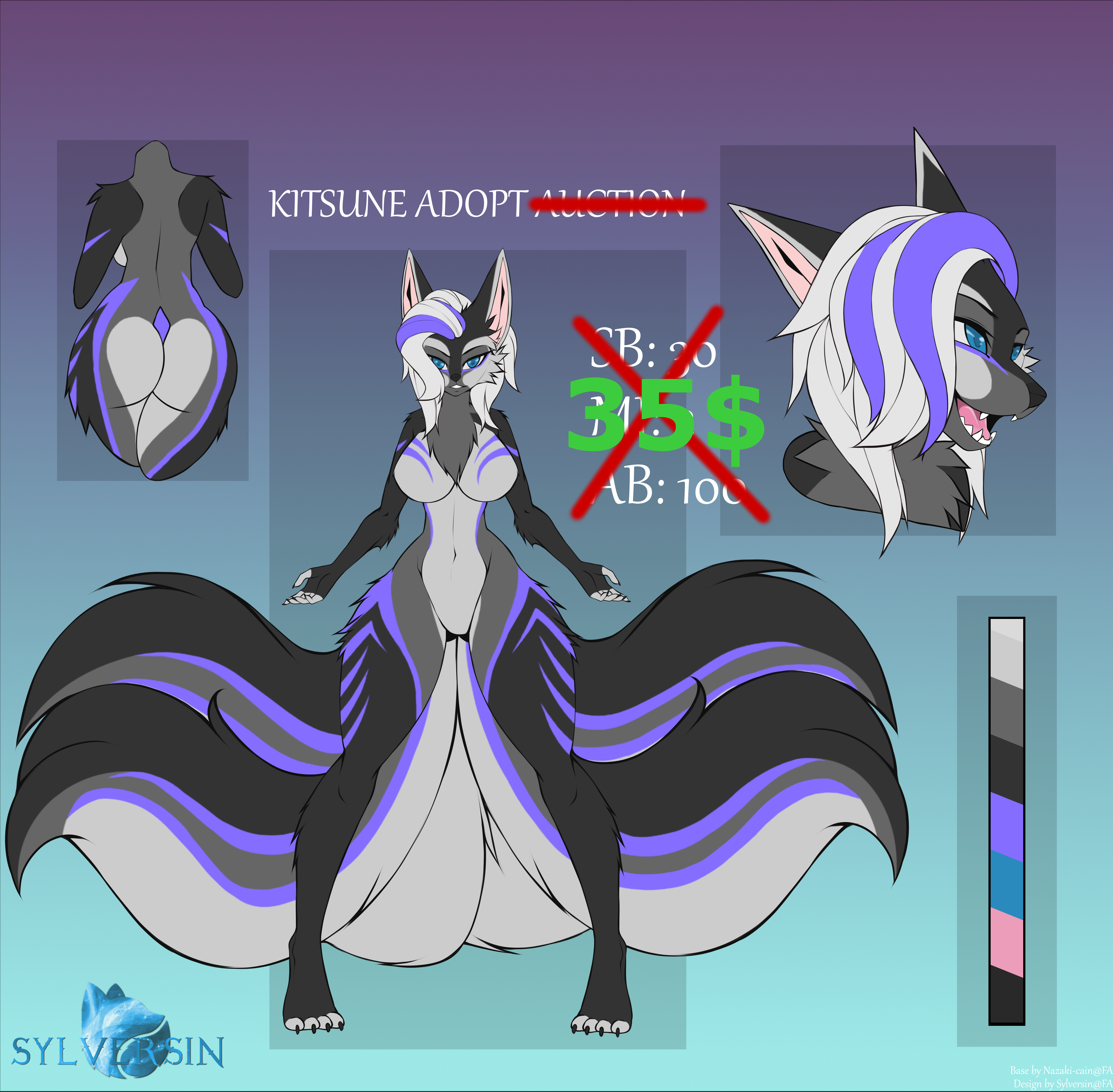 Kitsune Adopt Auction Closed By Sylversin Fur Affinity Dot Net