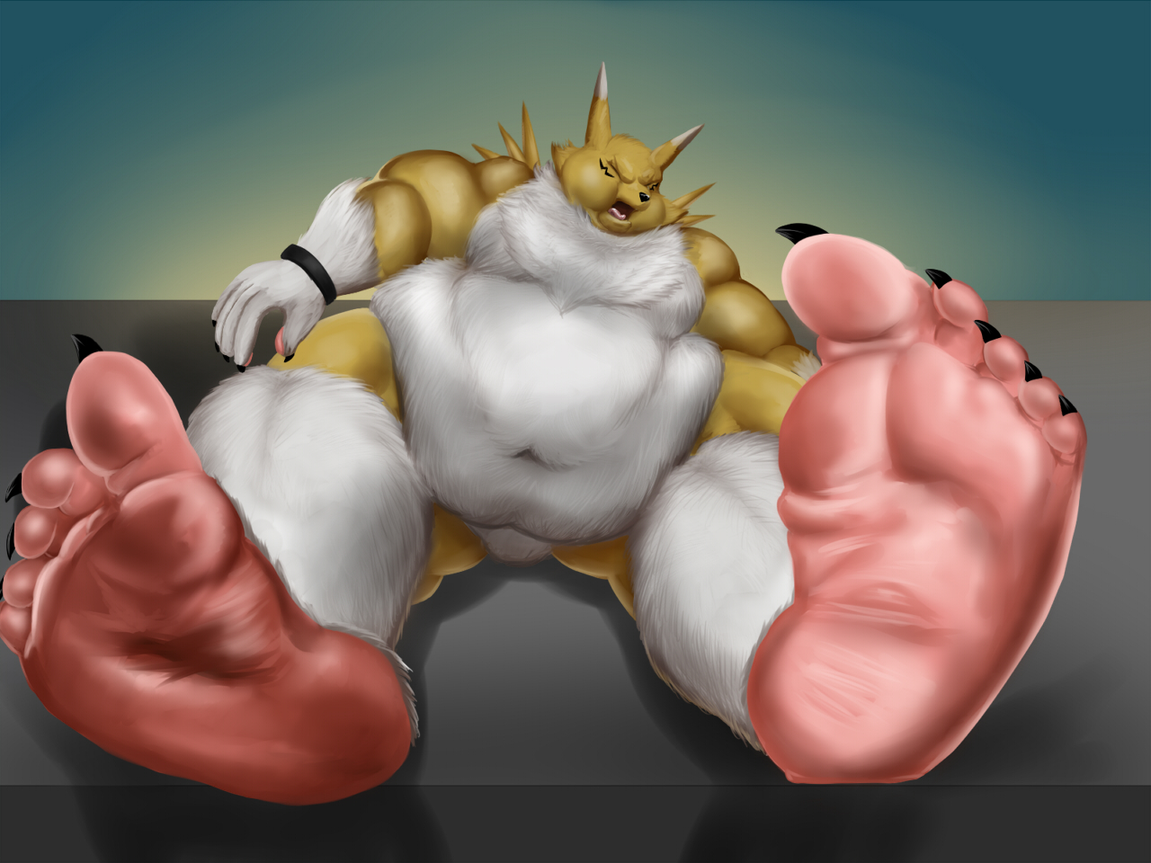 Renamon Foot Growth And WG 2 By Vhyena Fur Affinity Dot Net 