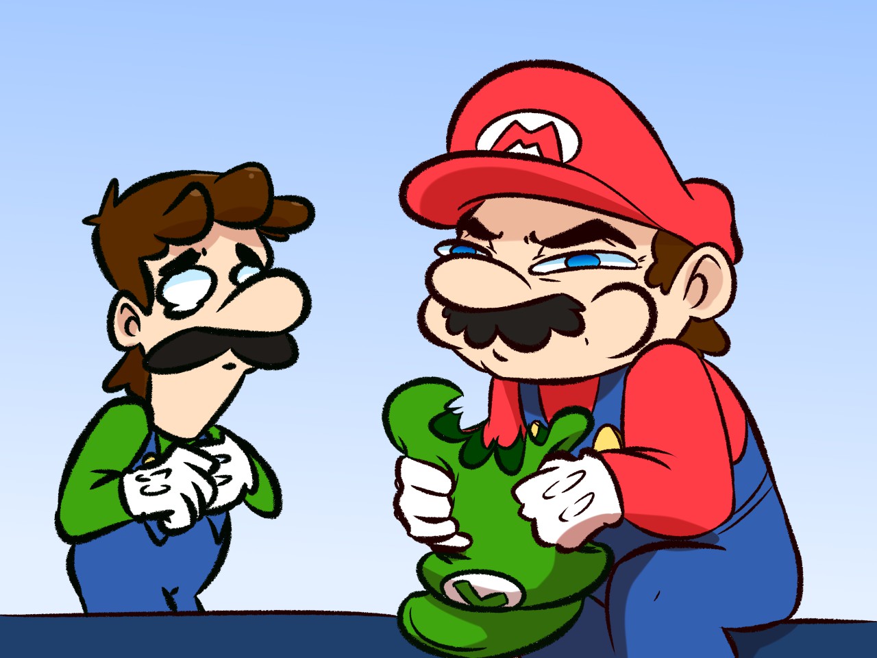 Hungry Mario. 